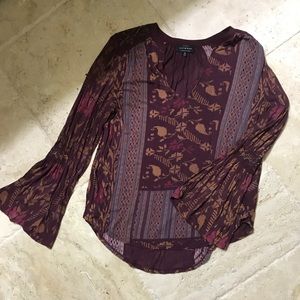 Lucky Boho flare sleeve top